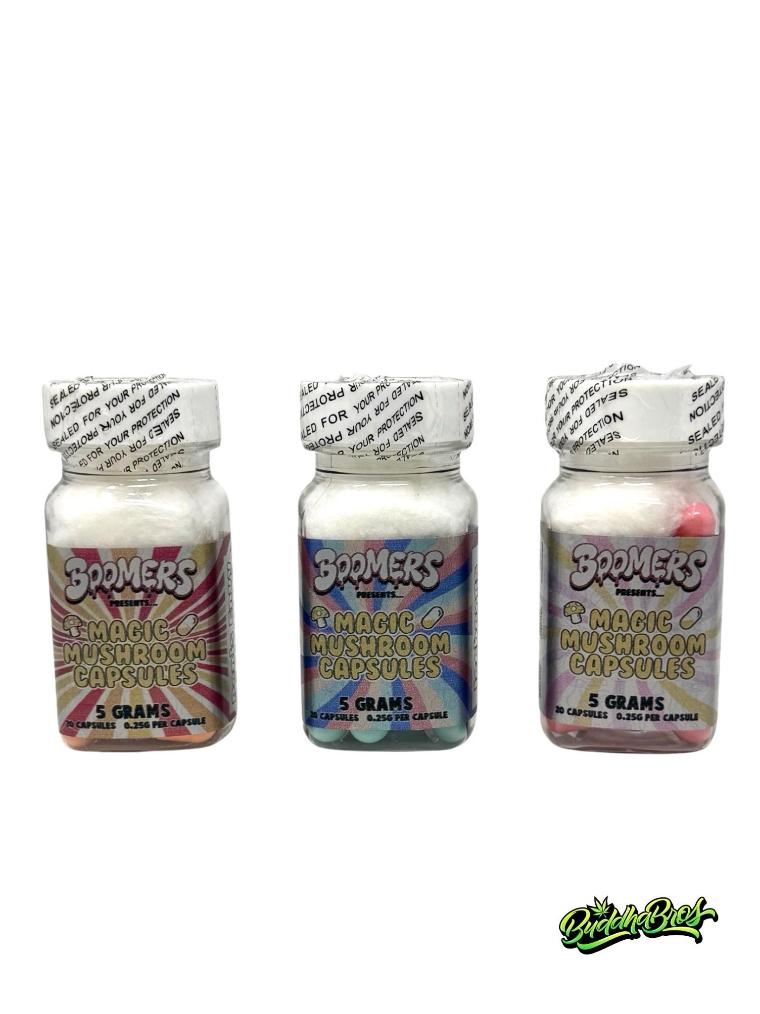 Boomers Magic Mushroom Caps – 5G Psilocybin | BuddhaBrosLA Boomers Magic Mushroom Caps – 5G Psilocybin | BuddhaBrosLA