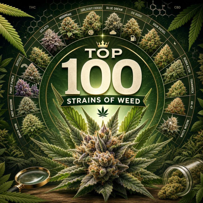Top 100 Weed Strains: Best Cannabis Varieties Ranked by Potency, Flavor & Effects